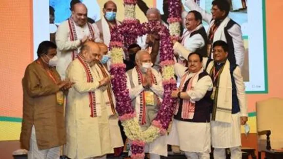 Eye on state polls, PM Narendra Modi kicks off BJP’s national executive meeting Update