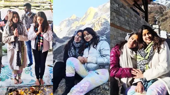 Janhvi Kapoor, Sara Ali Khan, Janhvi Kapoor and Sara Ali Khan visit Kedarnath temple, bollywood, সারা আলি খান, জাহ্নবী কাপুর, কেদারনাথ ভ্রমণ সারা-জাহ্নবীর, Bengali news today
