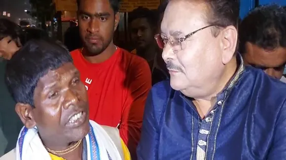 Madan Mitra meets Viral peanut seller and singer Bhuvan Badyakar