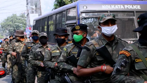 Municipal elections in Kolkata on Sunday, with tight security police across the city