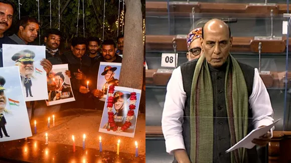 IAF ordered tri-service enquiry into crash says rajnath singh