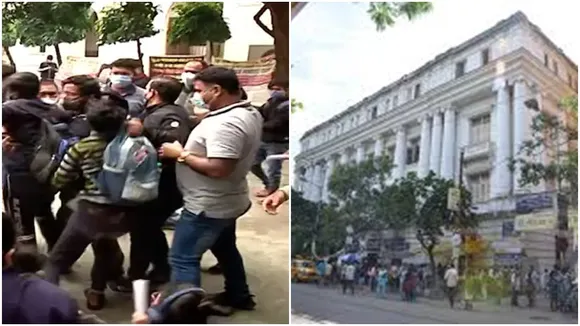 Students protest at Calcutta University demanding increase in postgraduate seats
