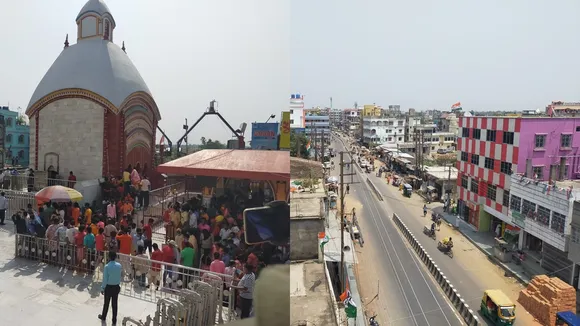 Covid restrictions interpretation changed opened all hotels in Tarapith started gathering