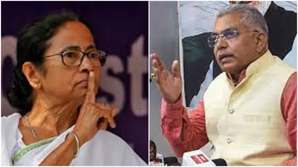 Bjp leader Dilip ghosh criticise Cm Mamata Banerjee for her Bangla Academy Award wining