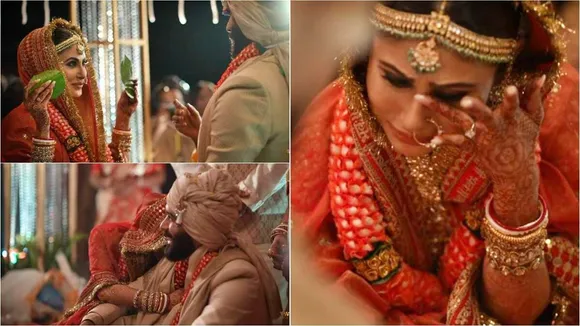 Mouni Roy, Suraj Nambiar, Mouni Roy-Suraj Nambiar Wedding video, Mouni gets emotional, মৌনী রায়, সূর্য নাম্বিয়ার, মৌনীর বিয়ের ভিডিও, bengali news today