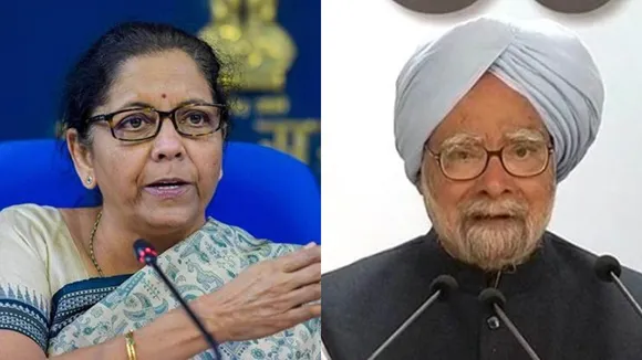 sitharaman attacks Manmohan sing on modi govt remarks