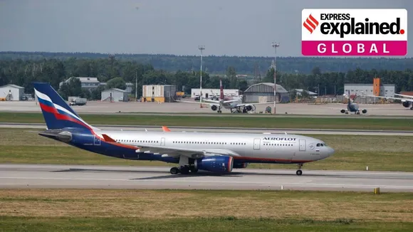 why russian planes to take long detours to fly out of country