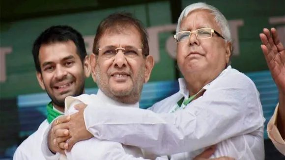 Sharad Yadav merges his LJD party with Lalu’s RJD after 25 years