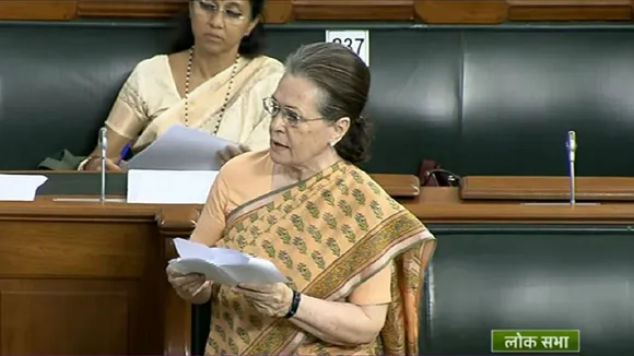 rashtrapatni remark Lok Sabha tensed moments Sonia Gandhi questions BJP MPs