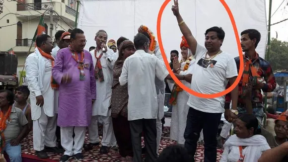 Pictures of BJP leaders with Ansar, the main accused in Jahangirpuri riots, posted on social media by Tmc