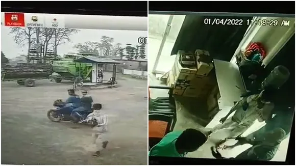 Attempted robbery at a petrol pump at Kapaichandi in Harishchandrapur, Malda