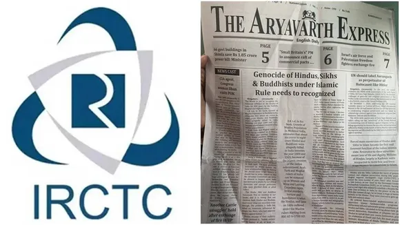 Controversial ‘newspaper’ distributed on train, IRCTC warns the licensee