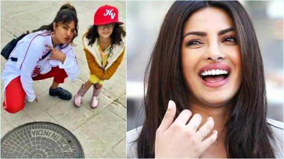 Priyanka Chopra, made in India manhole cover, প্রিয়াঙ্কা চোপড়া, ম্যানহোলের ঢাকনার সামনে প্রিয়াঙ্কা, দেশি গার্ল, Bengali news today
