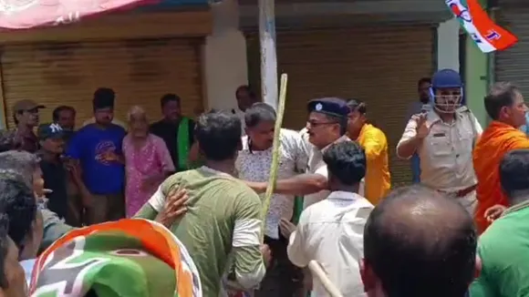 BJP tmc clashes over Shuvendu Adhikari's program, tensions in Bhupathinagar in East Midnapore