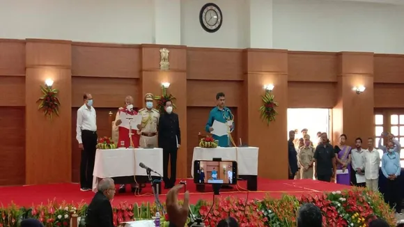 Manik Saha takes oath as 11th chief minister of tripura