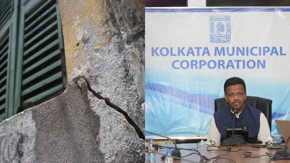 bowbazar cracks in houses kmc kmrcl metro meeting