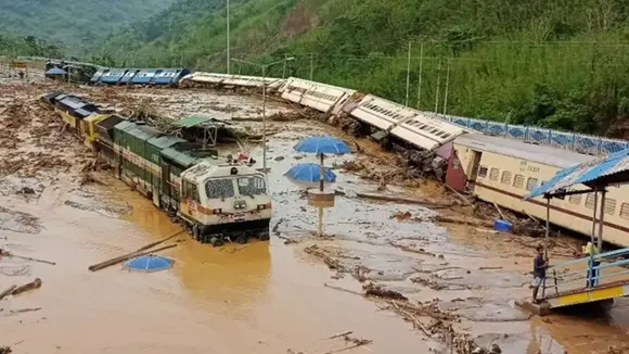Passenger Train in Haflong Station