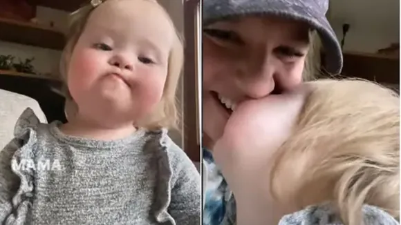 Baby with down syndrome says 'mama' for the first time