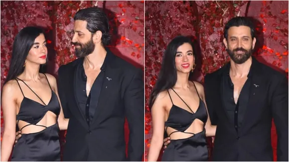 hrithik saba at karan's bday