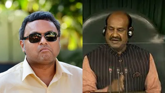 Karti Chidambaram writes to Lok Sabha Speaker over CBI raids