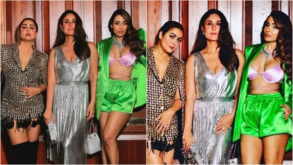 malaika kareena amrita at karan's bday
