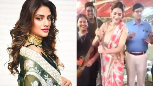 nusrat jahan- kali puja bhog