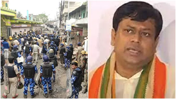 Bjp state president sukanta majumdar arrest on the way of howrah