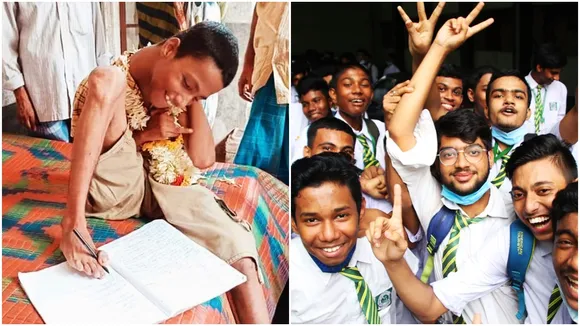 WBBSE Class 10 Madhyamik results 2022, পশ্চিমবঙ্গ মধ্যশিক্ষা পর্ষদ পরীক্ষা ২০২২, Madhyamik results 2022, Handicap student alam মাধ্যমিক ২০২২ ফলাফল, malda madhyamik 2022 kaushiki sarkar, first girl of madhyamik 2022, alam from mursidabad