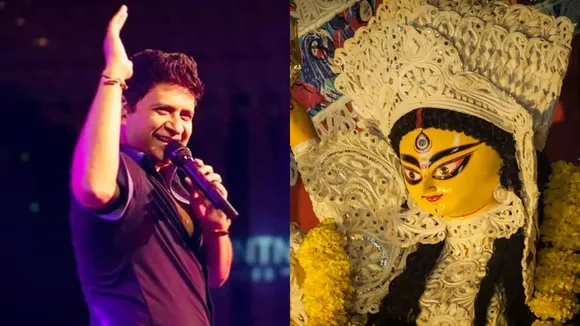 durga puja 2022 theme kabiraj bagan kk nazrul mancha, কেকে দুর্গাপুজো থিম ২০২২