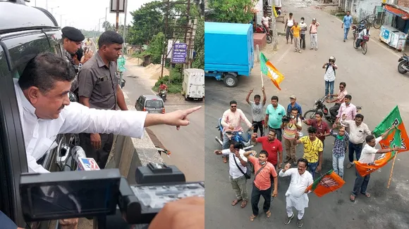 suvendu adhikari visited damaged bjp office in mansatla