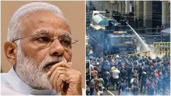 As anger explodes on Colombo streets, Delhi treads with caution