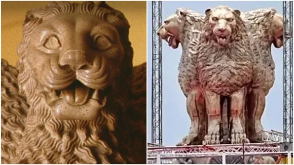 national emblem news, national emblem modi, national emblem parliament, modi national emble, congress national emblem, inauguration national emblem, indian express, indian epxress news, indian express gallery, indian epxress delhi live updates