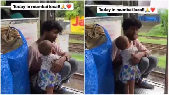 viral, viral video, Mumbai, Mumbai Local Train, Maharashtra, Little Girl, Father