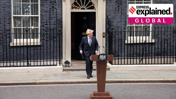 oris Johnson, Boris johnson resigns, Boris Johnson quits, Boris Johnson resignation, Boris johnson news, Britain PM, Indian Express