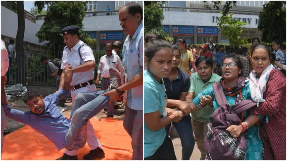 tet qualifiers protest at abhisekh banerjee's office