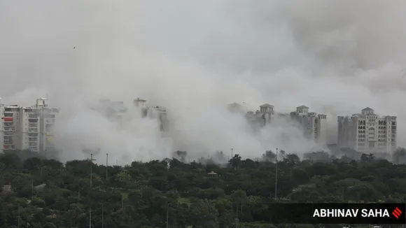Twin Towers in Noida demolished