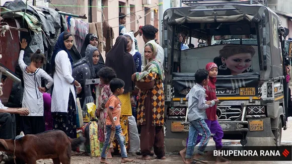 Muslim families flee randhikpur village take shelter in relief colony