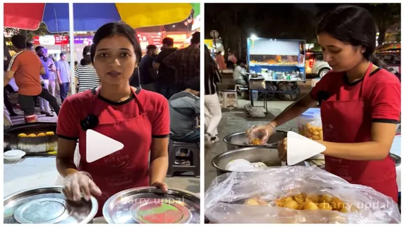 Girl,golgappe,inspiring,Punjab,viral video