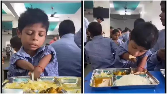 viral video on internet, viral on internet, omg news in hindi, motivational and inspirational videos, motivational and inspirational video viral, motivational and inspirational news in hindi, disable kid eating food video will motivate, disable kid eating food video viral, disable kid eating food video goes vira