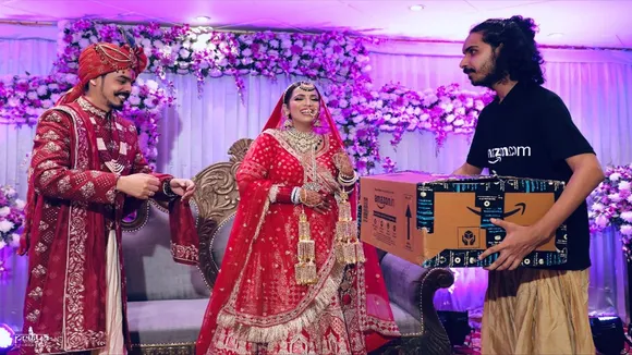 room, Bride, Varmala Stunt, Krishna Varshney, Faguni Khanna,