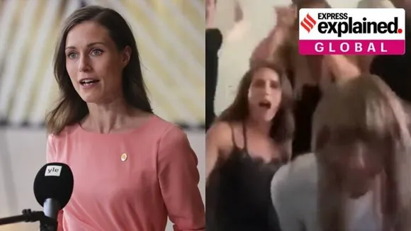 Sanna Marin, Sanna Marin party video, Sanna Marin dancing video, Finland PM party video, Finland news, Finland video, Indian Express