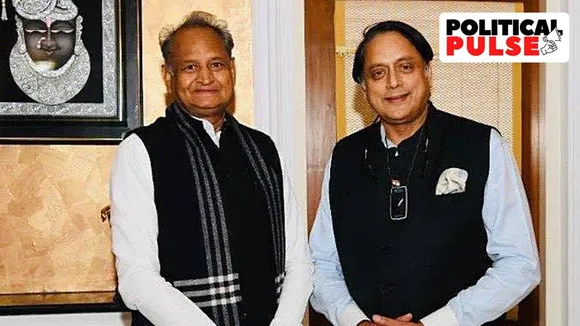 Ashok Gehlot and Lok Sabha MP Shashi Tharoor