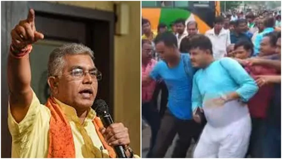 tmc panchayet pradhan have beaten by bjp supporters at tamluk
