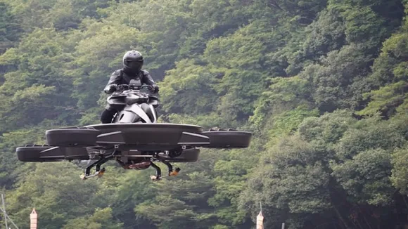flying bike, hoverbike, bike, flying bike US debut, flying bike video, bike, bike video, indian express