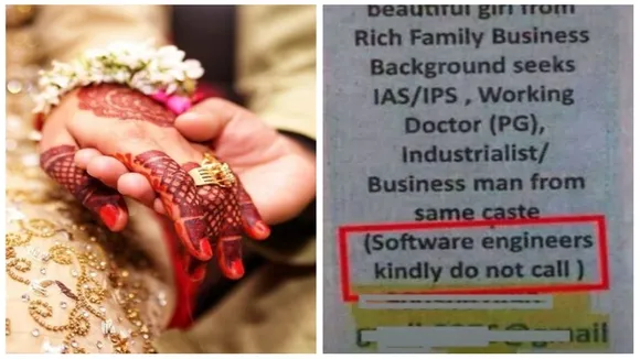 Matrimonial ads, Indian matrimonial ads, Viral matrimonial ads, No software engineers matrimonial ads, Groom wanted no software engineers, Indian express