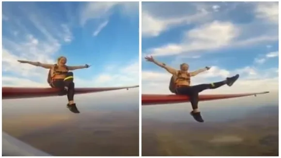 sky diving,Social Media,viral video,Sky Diver,Sky Dive,