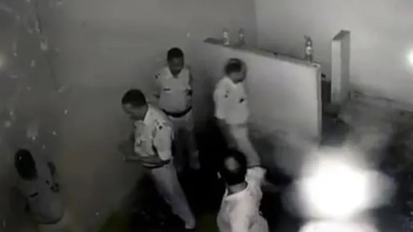 Nawada SP, Bihar cops inside lockup, CCTV footage, behind bars