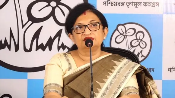tmc women cell protest dharmotola chandrima bhattachariya