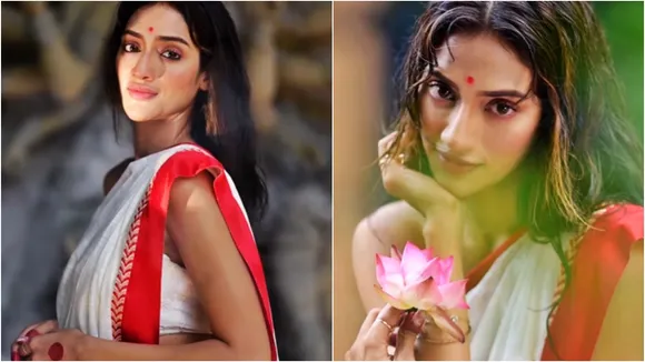 Nusrat Jahan, Nusrat Jahan Mahalaya, MP actress Nusrat Jahan, Nusrat Jahan trolled, নুসরত জাহান, মহালয়া, নুসরত মহালয়া, ট্রোলড নুসরত জাহান, দুর্গাপুজো ২০২২, Durga Puja 2022, Nusrat Jahan news, Indian Express Entertainment News