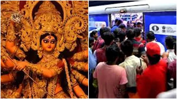kolkata metrorail earned more than crore rupees in durgapuja sasthi